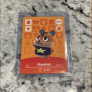 Animal Crossing - Hamlet Amiibo card